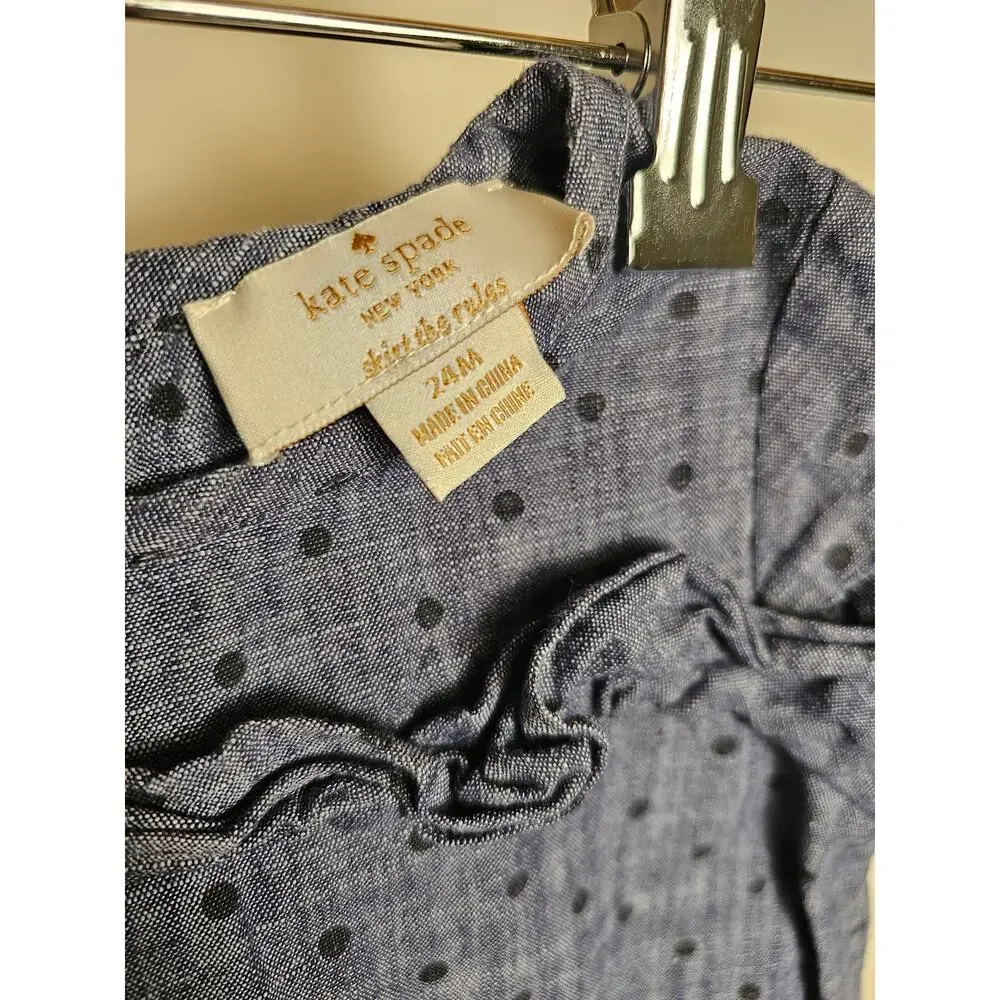Kate Spade 100% Cotton Chambray Toddler Dress